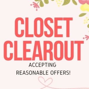 Closet Clean Out...All Reasonable Offers Accepted